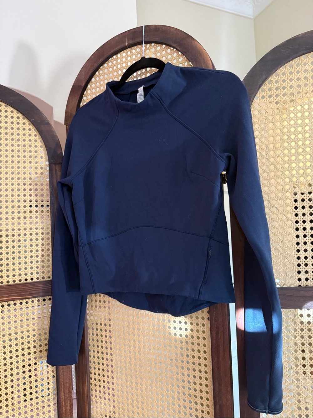 Lululemon Women’s Navy Long-Sleeve Performance Top